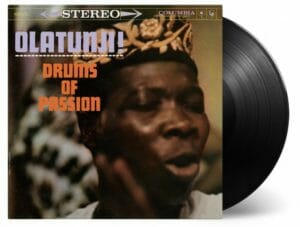 Babatunde Olatunji's Drums of Passion album cover and record
