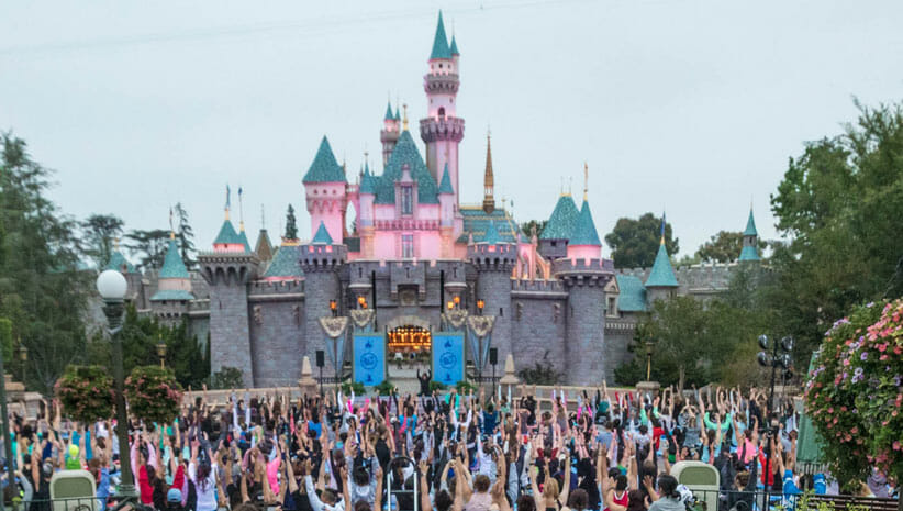 Disneyland on International Yoga Day