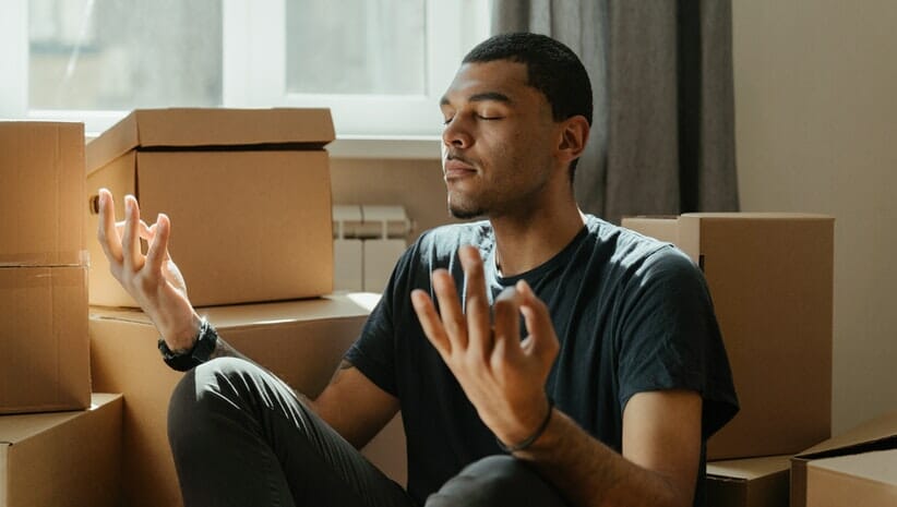 person meditating as a tool for survival