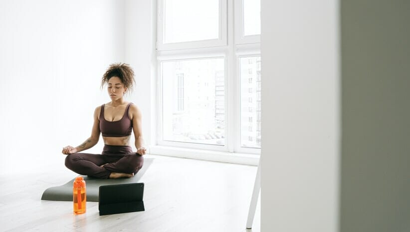 person demonstrating how to befriend yourself in meditation