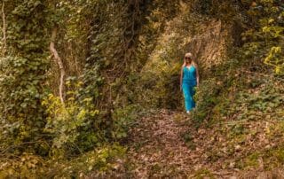 Woman Walking Under the Trees Nature is the Ultimate Teacher